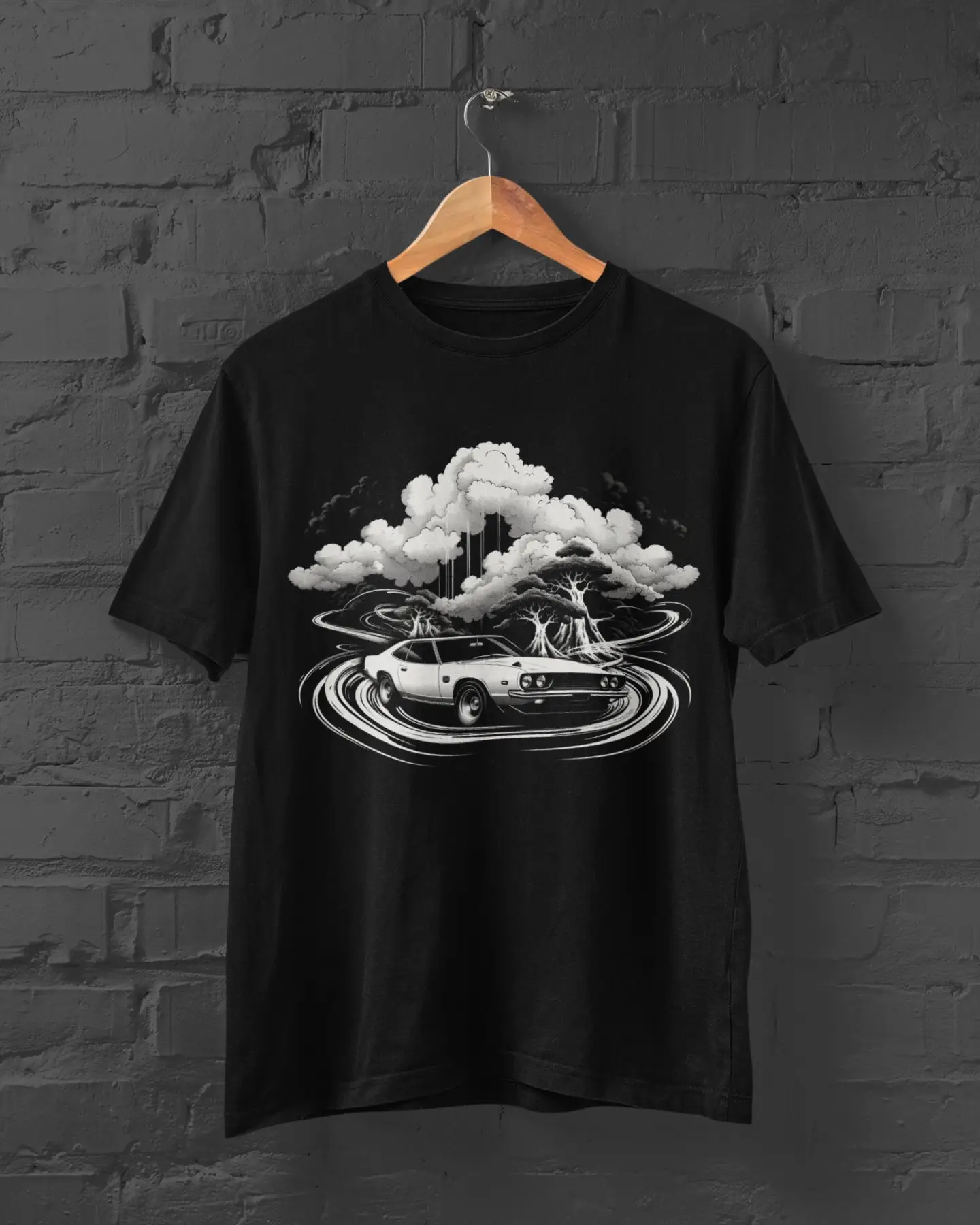 American Muscle Car T Shirt Anime Harajuku Inital D Merch Print Initial