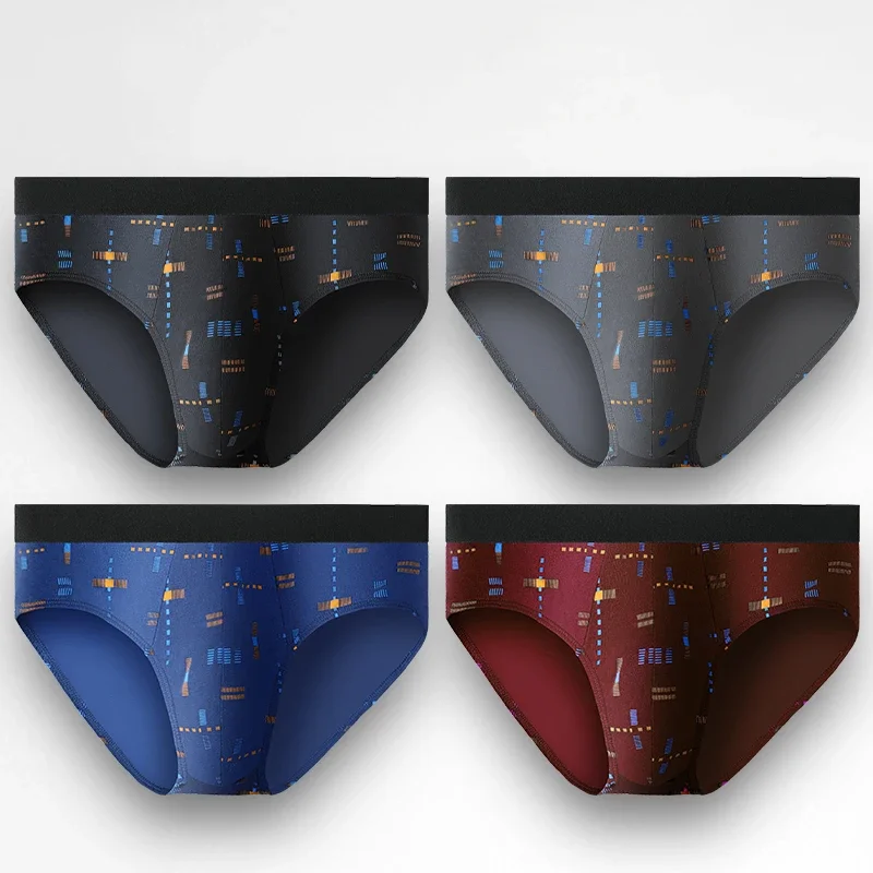 5 個のメンズオールコットン下着、メンズ夏薄い純綿抗菌ブリーフ、セクシーなパンツ、メンズ特大ショーツ