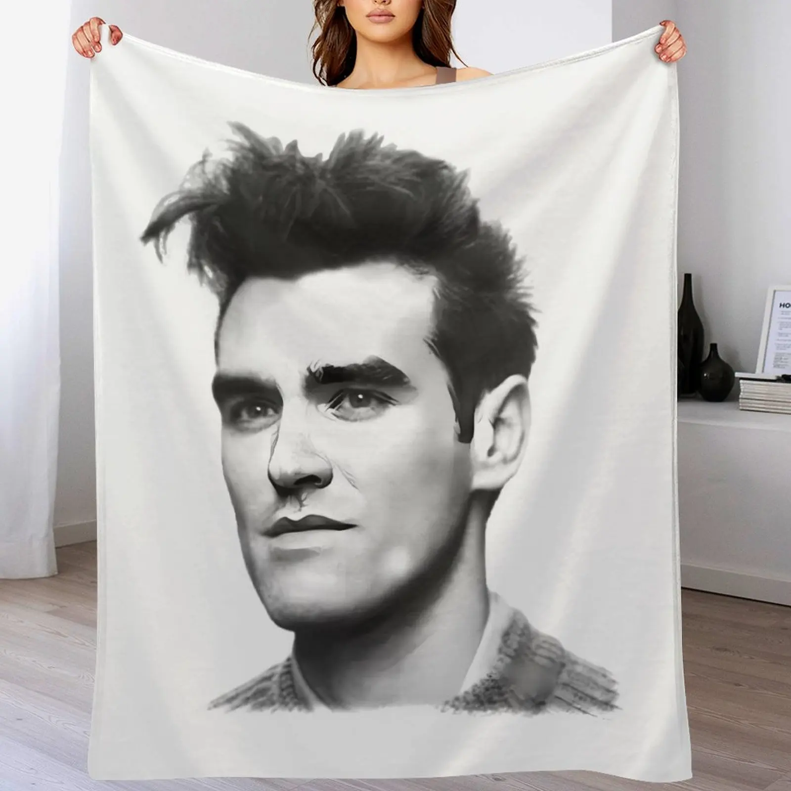 Morrissey Throw Blanket anime Blankets For Bed Hairys Plush Blankets