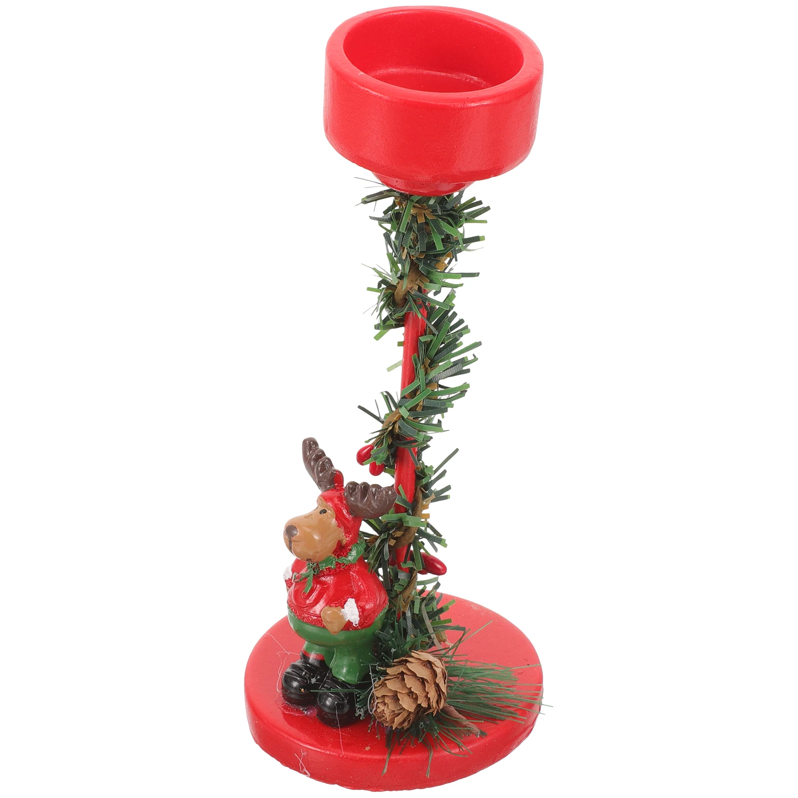 

Metal Christmas Holder Cartoon Tealight Stand Xmas Decor Desktop Adornment Perfect for Parties and Gifts