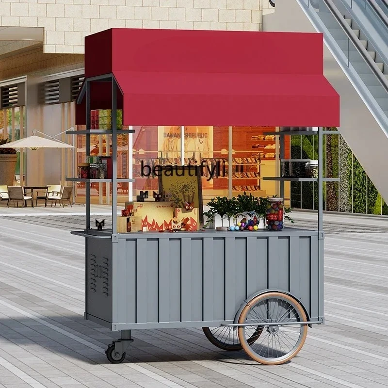 Outdoor mobile snack cart stall activity promotion float mobile shopping mall supermarket promotion desk
