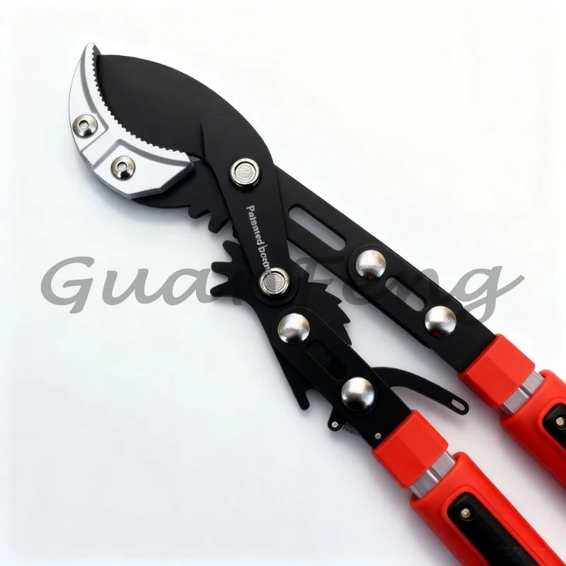 75‑120cm Double‑Gear Extendable Tree Lopper, Telescopic Pruning Shear for Tall Fruit Tree Thick Branches