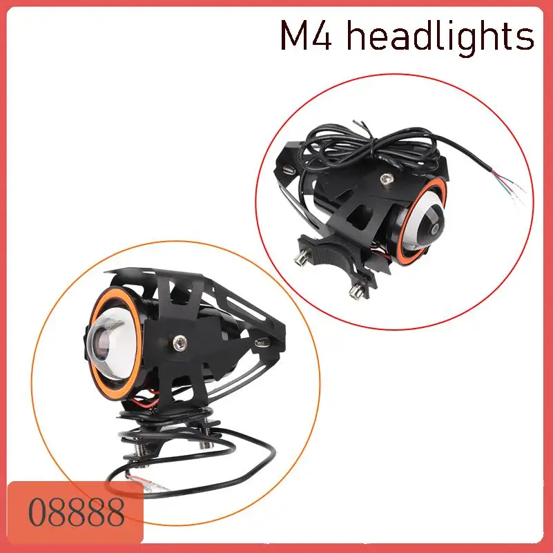 

LED Angel Eye Electric Scooter Headlight Auxiliar Driving Lamp mini led flashlight Front Spotlight ATV Scooter Accessories