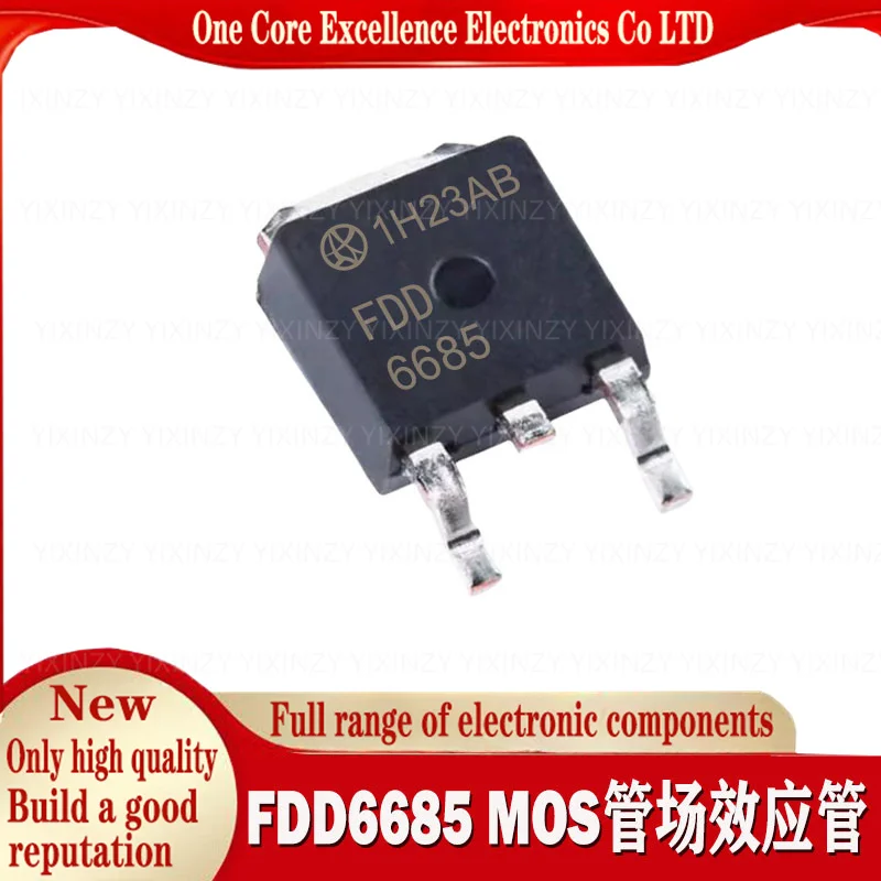 10PCS FDD6685 FDD8445 FDD6696 FDD8451 FDD8770 TO252 MOSFET FET Diode Triode Integrated IC