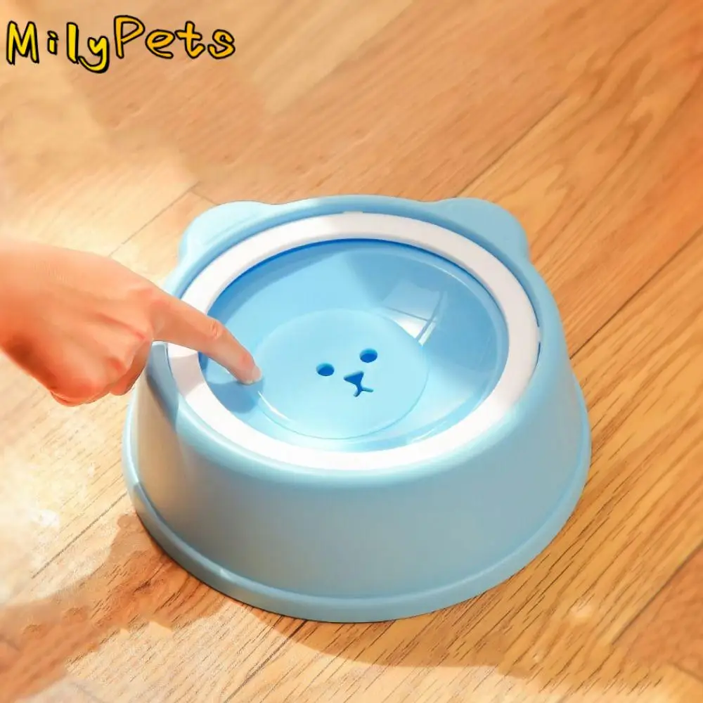 Plastic Dog Drinking Water Bowl 1000ml Without Spill Cat Bowl Anti Choking Anti Overturning Pet Water Feeding Dispenser