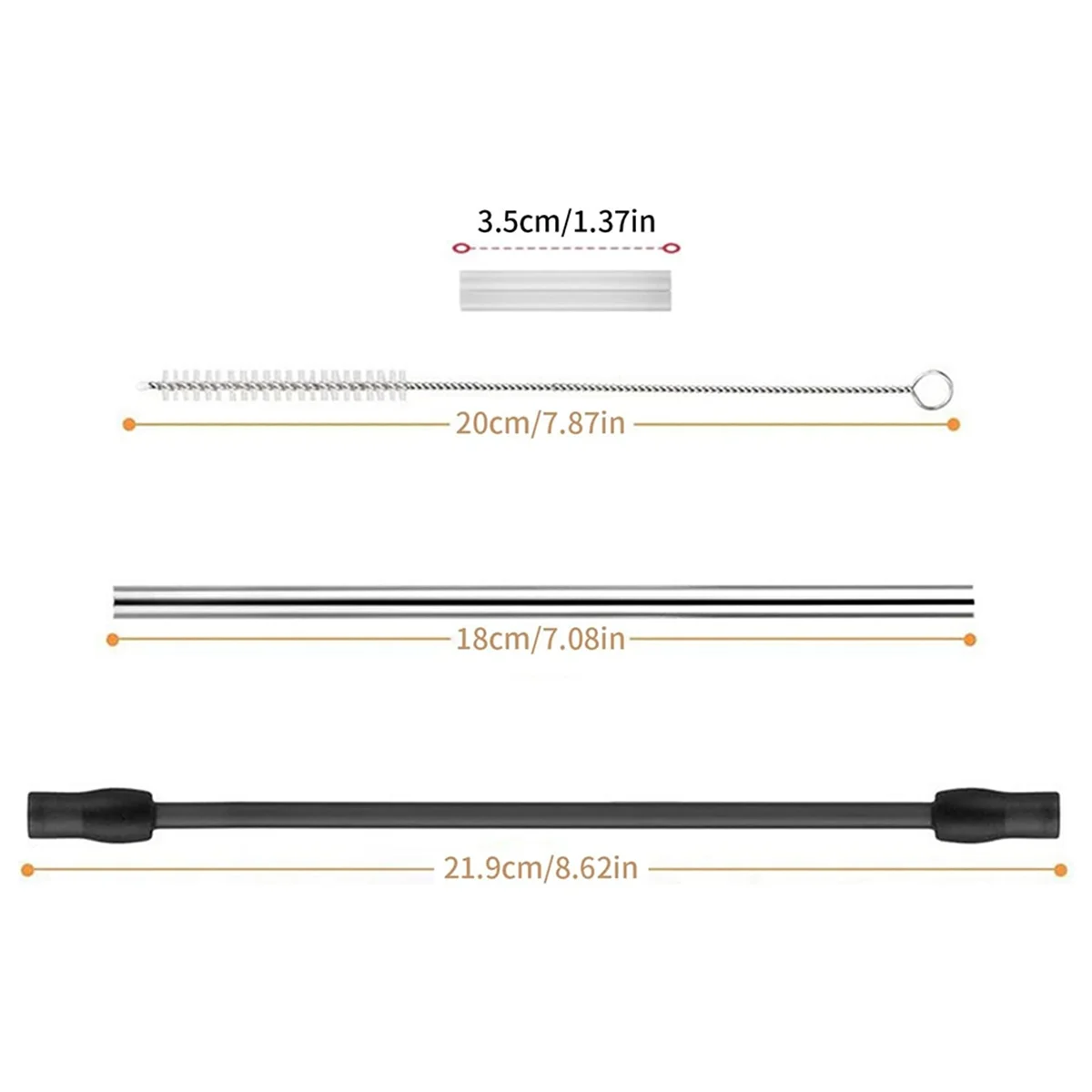 

Coffee Machine Replacement Stainless Steel Milk Tube Silicone Milk Hose with Brush, for Coffee Machine