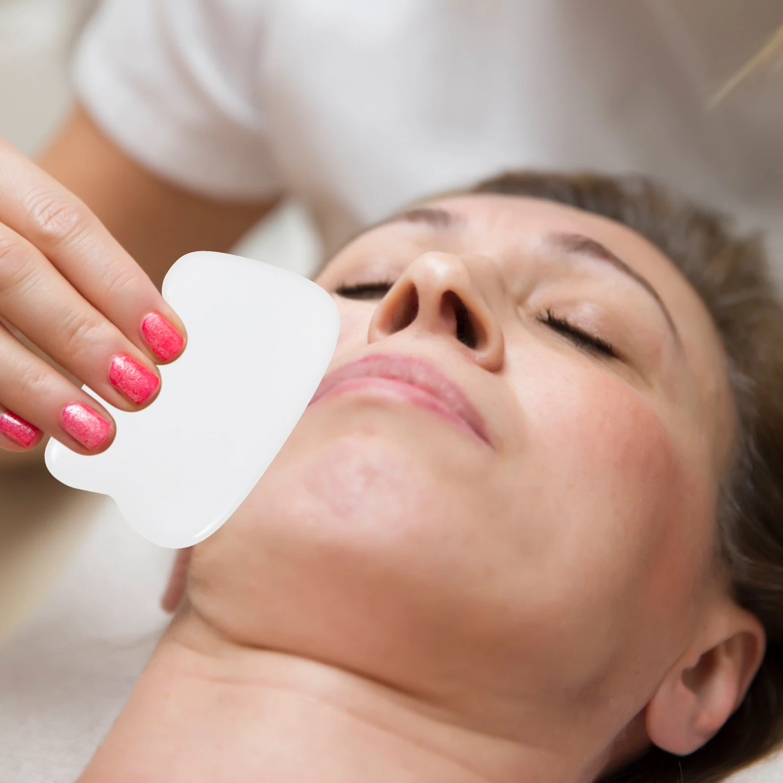 4 قطعة مجموعة مدلك غوا شا اليشم الجسم والوجه كشط المجلس لتعزيز الدورة الدموية بشكل فعال أداة العناية بالبشرة غير المهيجة #1