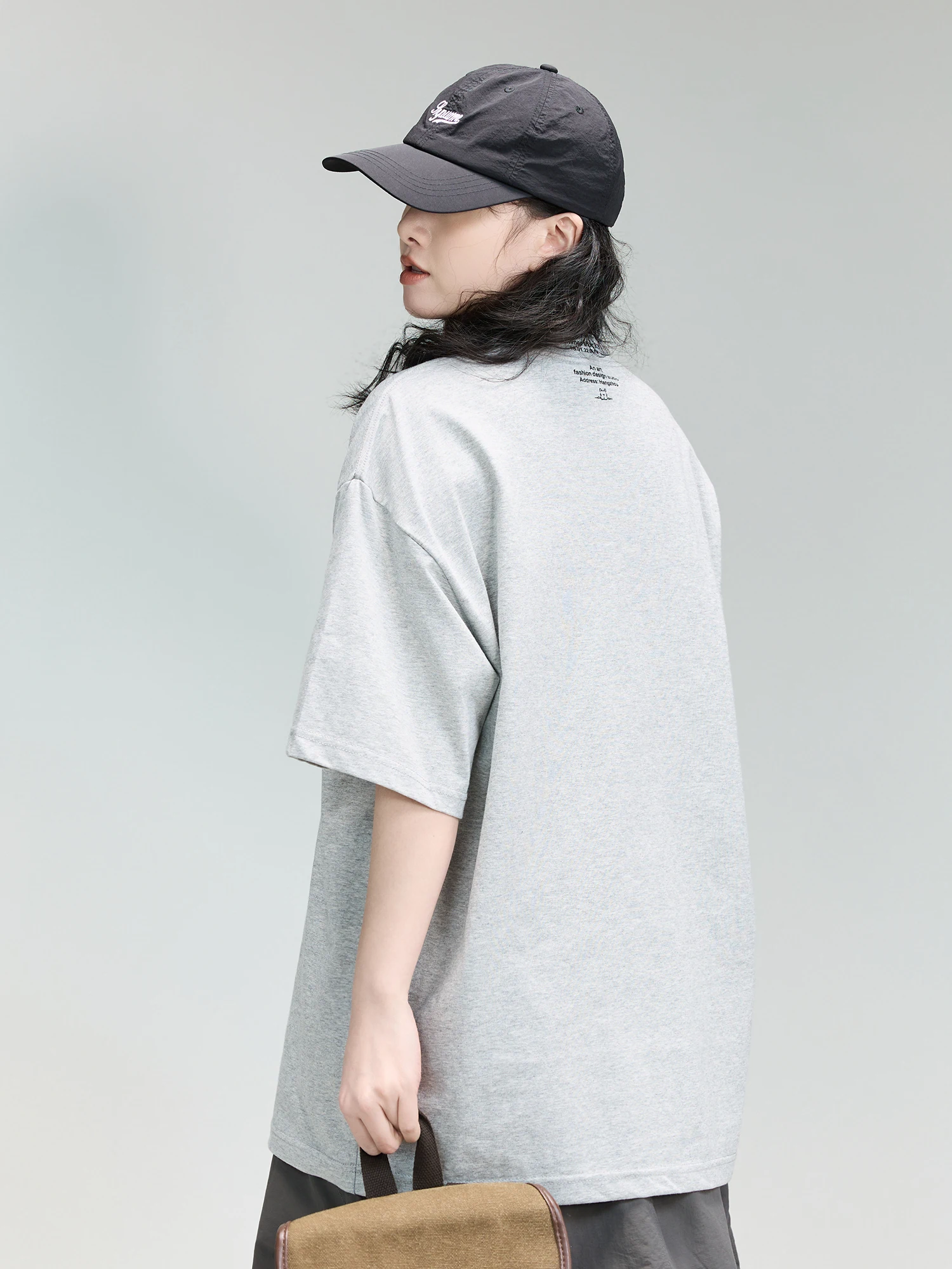 

Summer Cool Sensation Casual Style Oversize Short Sleeve T-Shirt Unisex Loose Fit Student Sports Print Cotton round Neck