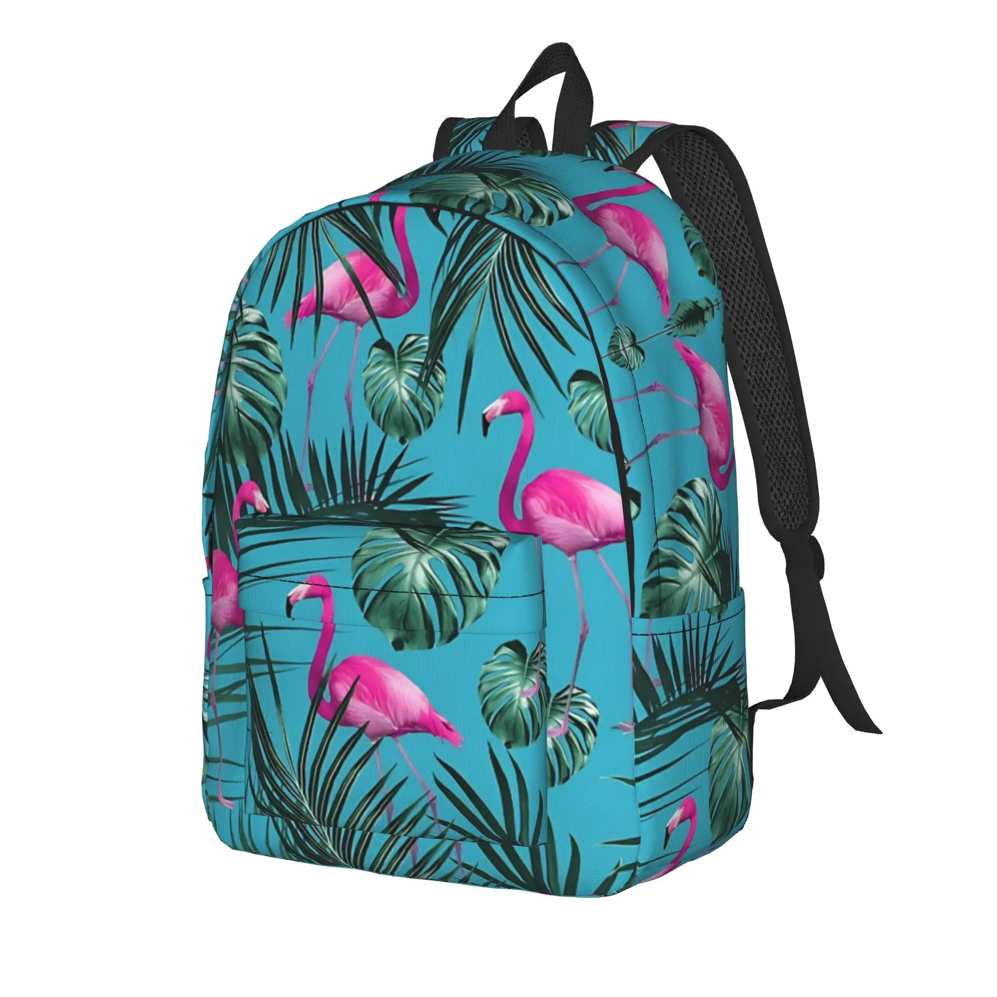 Back to school season New vibrant pink Storage Bag Flamingo Teenager Knapsack Backpack