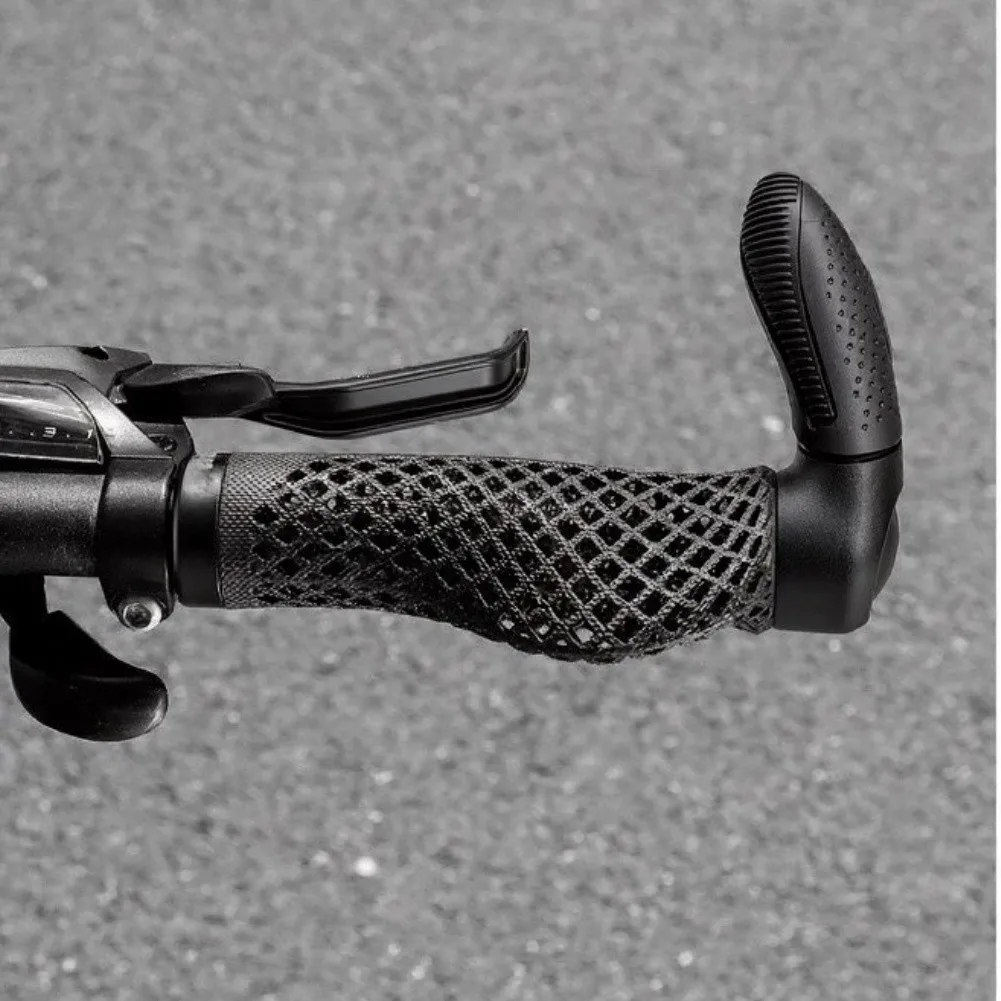 Snap-Fit Thumb Handlebars 22.2mm for MTB and Urban Bikes Featuring Anti-Slip Perforations and Low-Fatigue Design