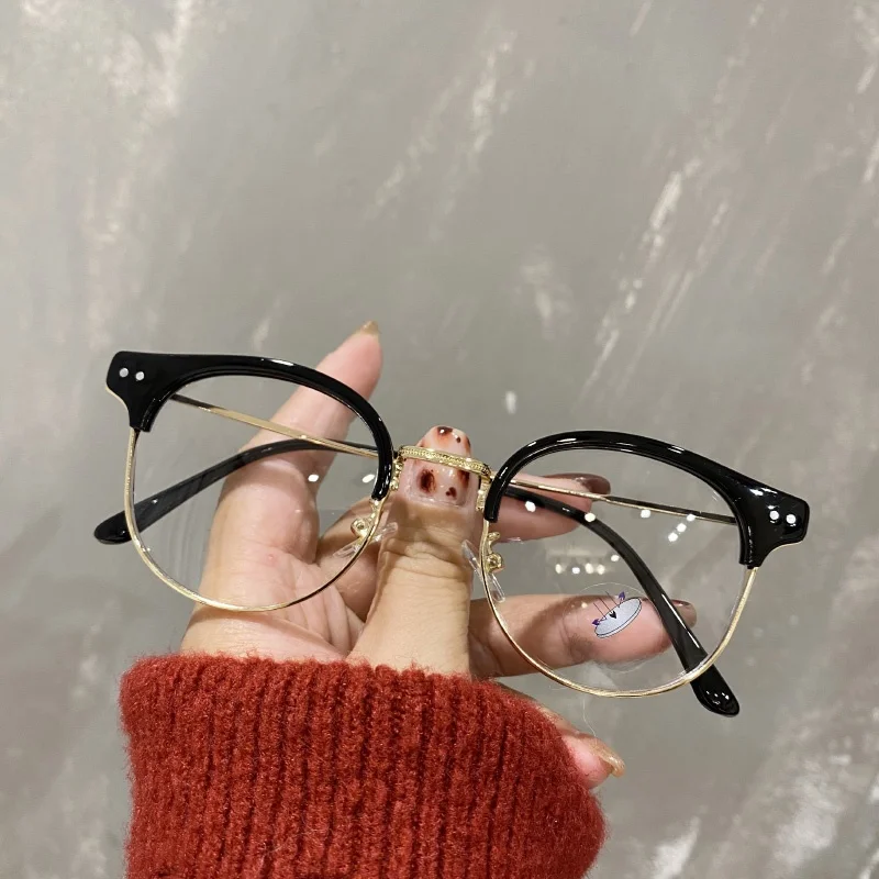 cherry-koko-metal-semi-rimmed-glasses-frame-ex-anti-blue-light-radiation-protection-available-for-near-sightedn-prescr