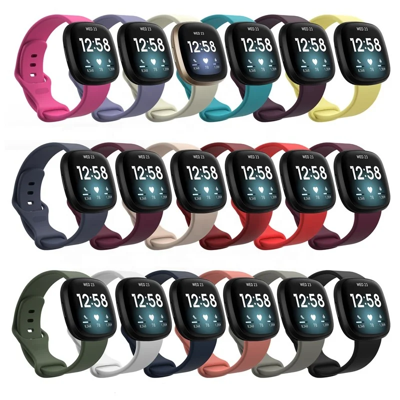 

Soft Silicone Sport Replacement Wrist Strap For Fitbit Versa 3 Smart Bracelet Watch Band For Fitbit Sense