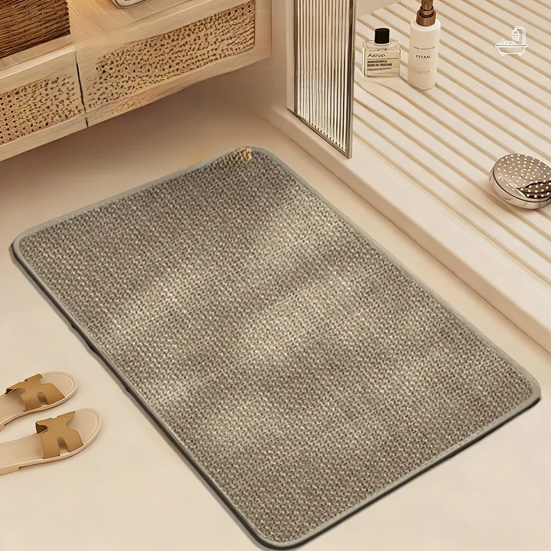 

Batoom Entrance Door Mat Ultra Absorbent Non-Slip Toilet Carpet Home Use Rectangular Cusizable Anti-Fall Floor Rug