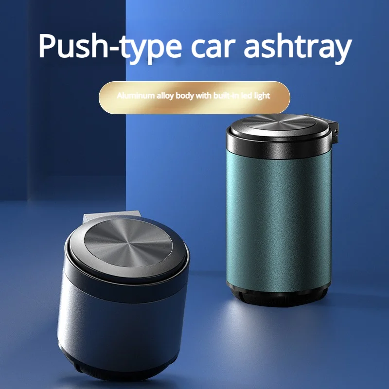 

Portable Car Led Ashtray Universal Auto Ashtray Cigarette Ash Holders Cup Car Interior Decor Smokeless Auto Holder Box