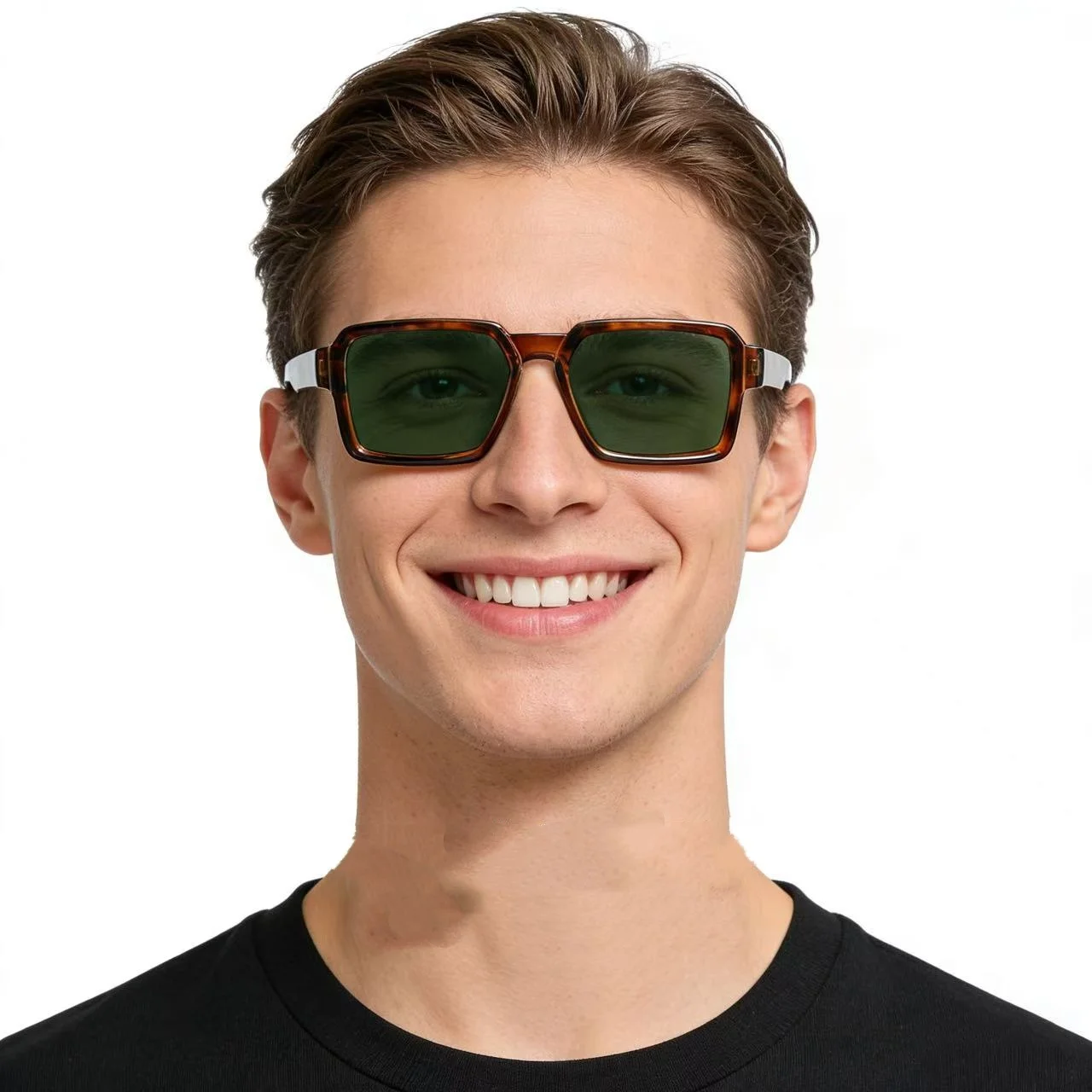 

New Square TR90 Sunglasses Men High Thick Retro Optical Classic Eyewear Women Outdoor Sport Polarized Driving Sun Glasses