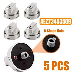 5Pcs/Set Stainless Steel Oven Stove Knobs AEZ73453509 Replacement Parts For LG Gas Range Burner Oven Accessories AEZ72909008