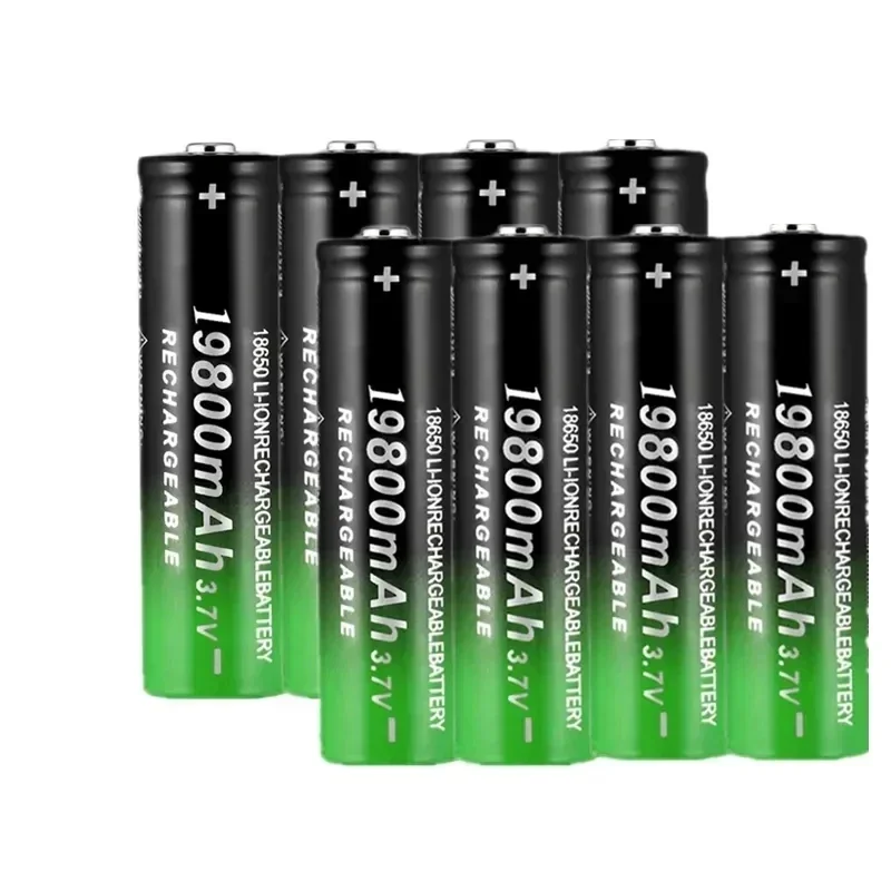 Bateria litowa Latarka Akumulator 18650 3,7 V 19800 Mah Ładowarka USB