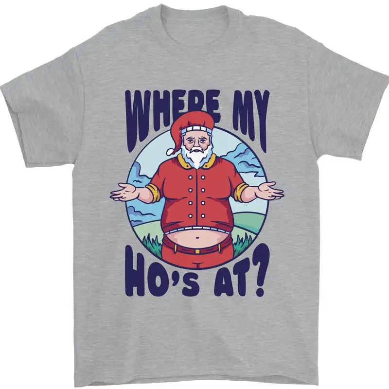 الأب عيد الميلاد أين هوسي في؟ تي شيرت رجالي 100% قطن #1