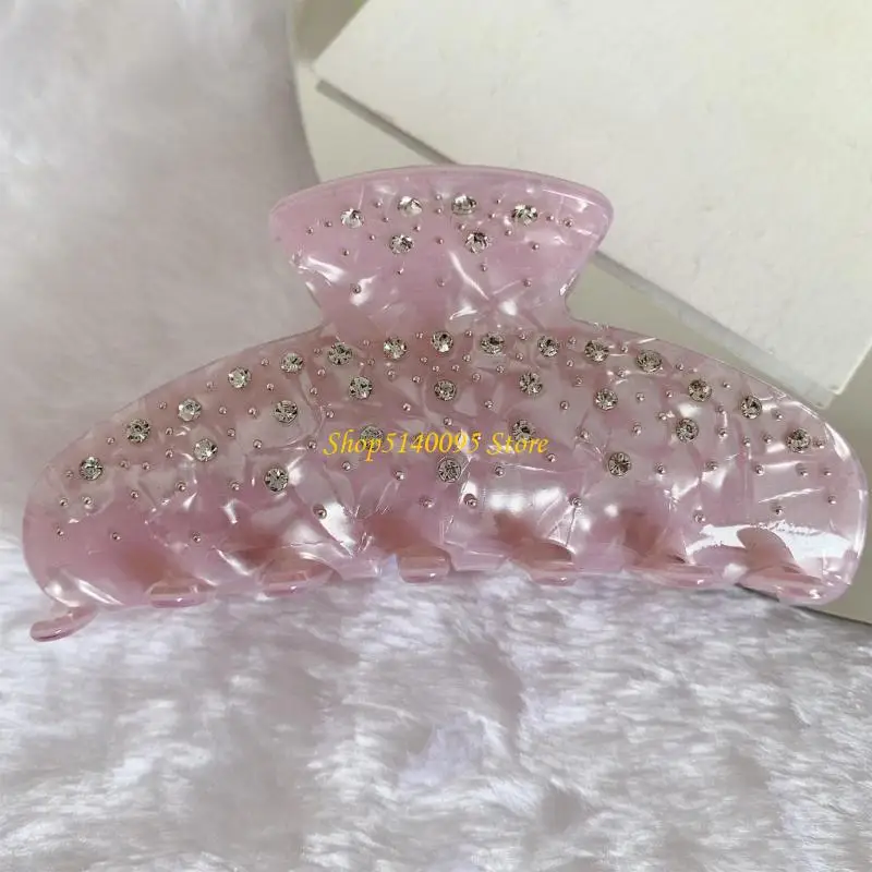 

DXAE Luxurious Acetate Hair Claw Clip With Rhinestones Detailing Hair Clip For Elegant Women Seeking Fashionable Accessories