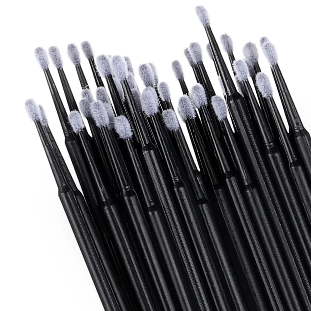 500/1000 個まつげクリーニングブラシ非常にカラフルなクリスタルブラシまつげマイクロブラシ美容メイククリーンリムーバーツール 2027