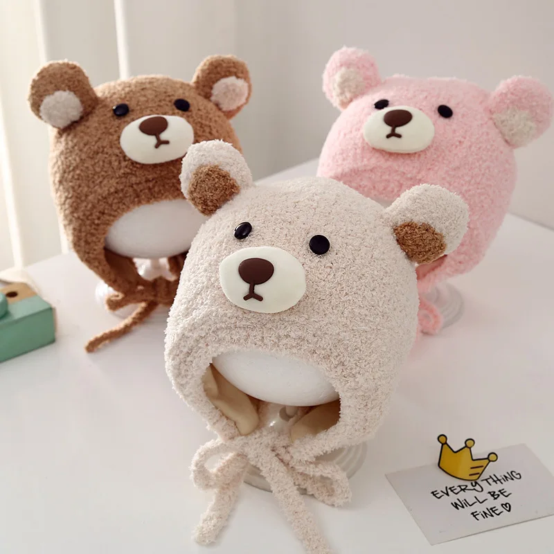 

Детская плюшевая шапка для защиты ушей, зимняя теплая детская пуловерная шапка, утепленные бархатные детские шапочки для детей от 3 до 24 месяцев, головной убор с героями мультфильмов для мальчиков и девочек