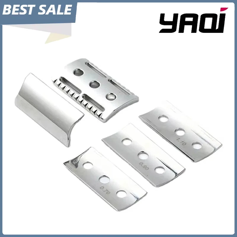 

Yaqi High Quality New Trifecta Adjustable 316 Stainless Steel Polished Safety Razor Head With Different Blade Gaps For Shaving