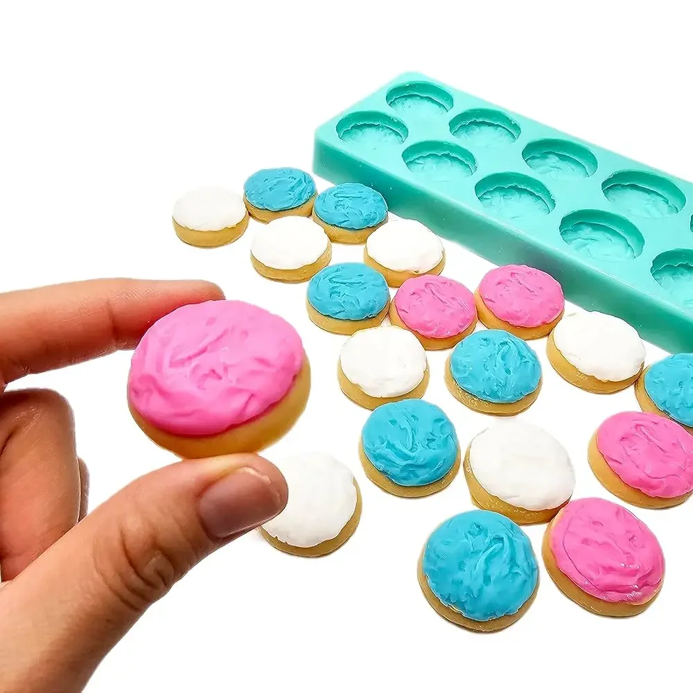 

Силиконовая форма для свечей в виде мини-печенья с 10 ячейками, матовая | Форма для мыла | Форма для воска | Форма для восковых заготовок/саше с воском NC102