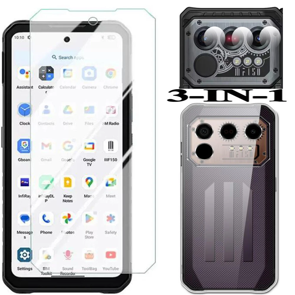 3-in-1 Case + Camera Tempered Glass On FOR IIIF150 Raptor 5G 6.78
