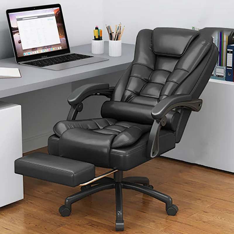 

Study Recliner Office Chair Luxury Mobiles Accent Cushion Reading Leather Office Chair Computer Sillas Gamer Modern Furniture