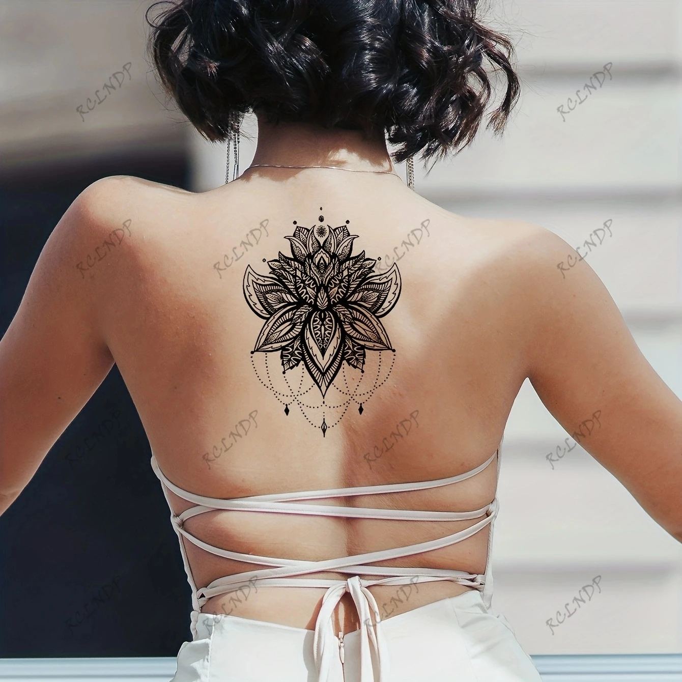 

Водостойкая временная татуировка, наклейка Datura flower, искусственная Татуировка флэш-тату Tato для девушек и женщин