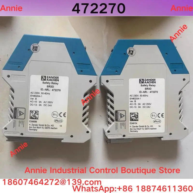 Second-Hand Test OK SR3D safety relay 230V 472270 model