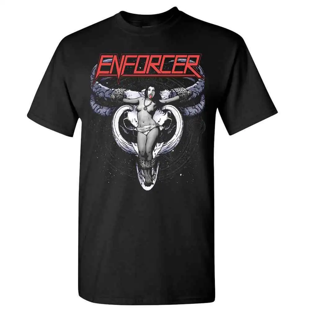 Enforcer Cow Girl Skull T Shirt