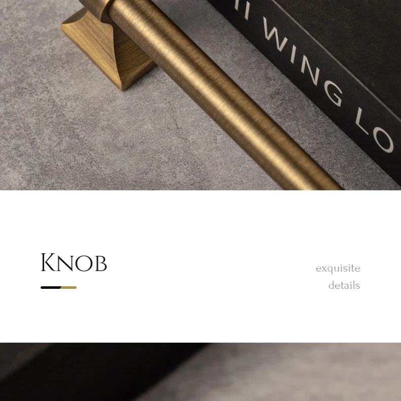 Antique brass drawer handle and T knob — supplier illustration 21