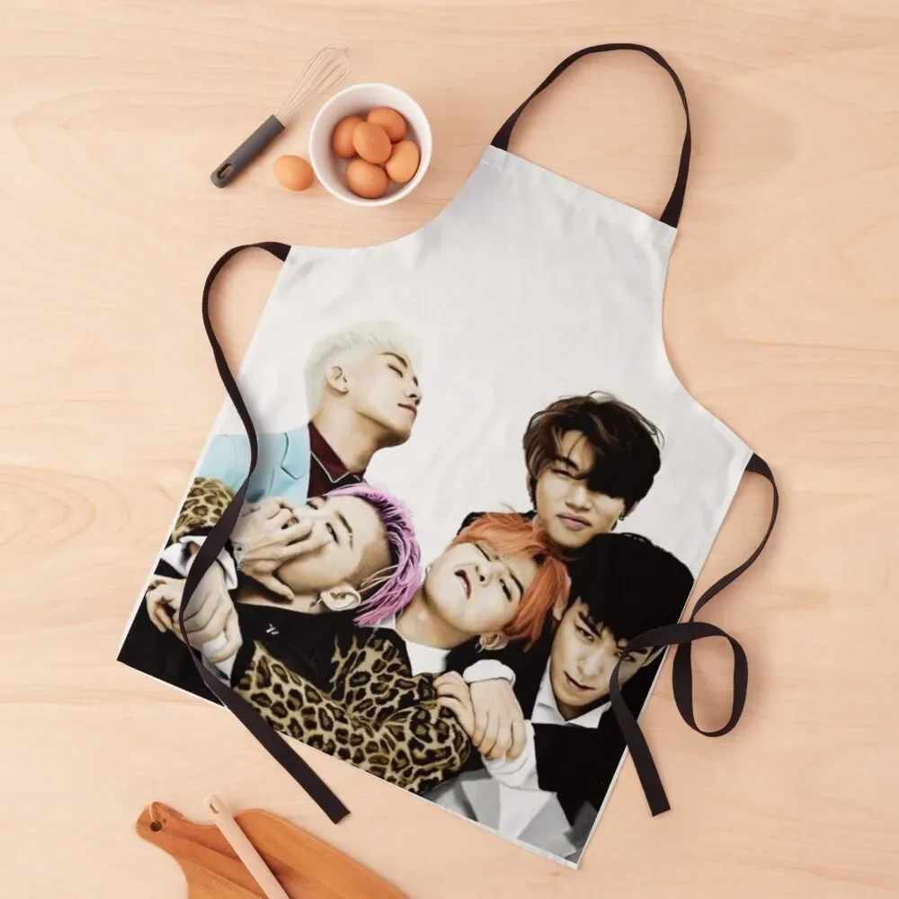 BIGBANG.HELLO.BOYZ Apron christmas kitchen cloths chef for man Home Supplies Apron