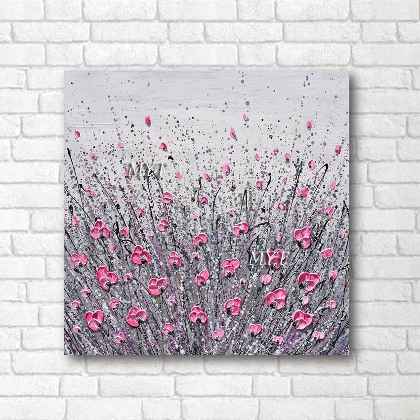 

Landscape Abstract Canvas Wholesale Of 3D Picture Art Acrylic Flowers Oil Painting Frameless Wedding Room Decor Wall Hanging