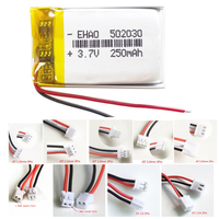 3.7V 250mAh 502030 Lithium Polymer LiPo Rechargeable Battery For VXI Blueparrott B250-XT B350-XT B450-XT Wireless Headset Watch