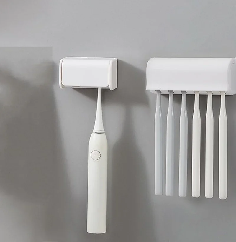 Simple Wall Mounted Toothbrush Rack No Perforated Toothbrush Storage Rack Toothbrush Storage Rack Toothbrush Holder Wall