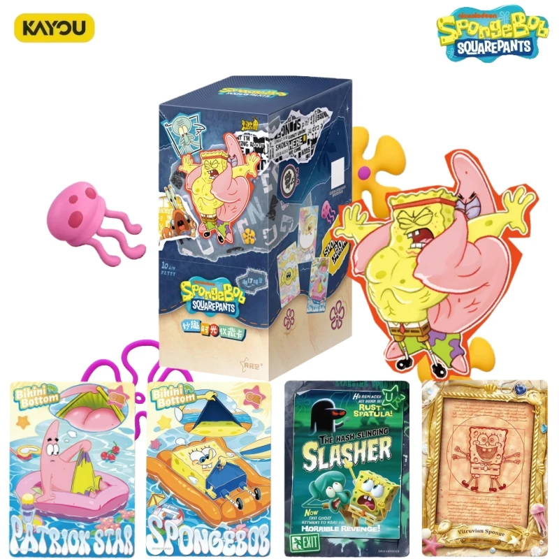 

KAYOU New Product SpongeBob SquarePants Fun Time Series Cards Official Genuine Anime Collection Toy Cards Holiday Gifts