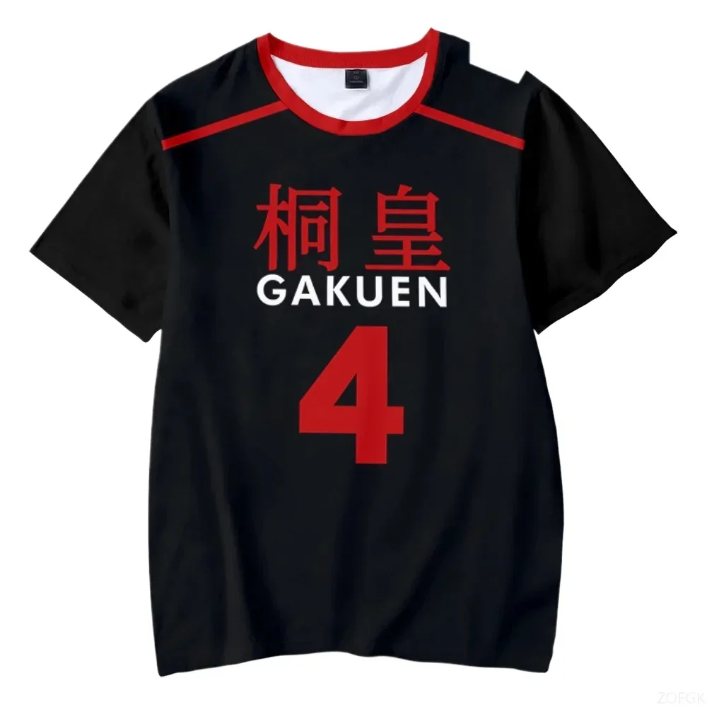 ثلاثية الأبعاد الرجال والنساء قصيرة الأكمام تي شيرت مثيرة للاهتمام المدرسة المتوسطة أنيمي الرسوم المتحركة دور اللعب الملابس الصيف تي شيرت غير رسمي