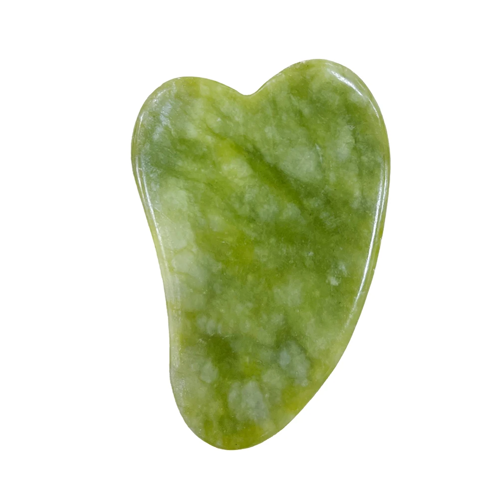 Gua Sha Facial Scraping Jade Stone Body Massage Tool SPA Therapy Massage For Neck Back Relieve Fine Lines and Wrinkles