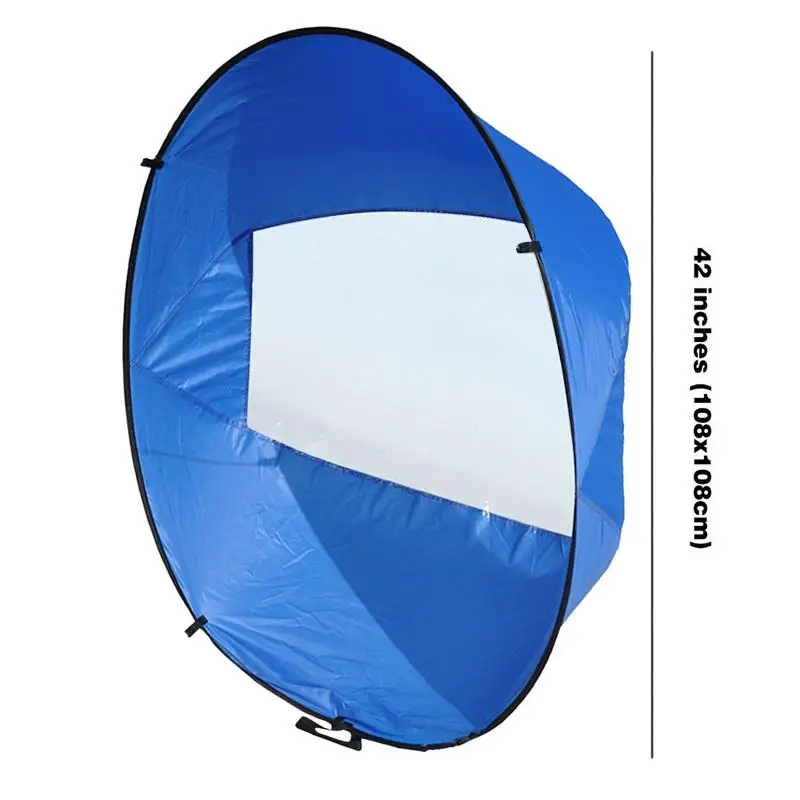 42 Inch Folding Kayak Wind Paddle Sailing Popup Paddle Sail With Clear Window For Kayaks Canoes Inflatable Boats Paddle dropship