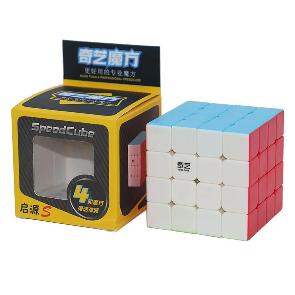 QiYi Yuan S 4x4 Speed Cube 4x4x4 Puzzle Speed Magic Cube 4Layers Speed Cube Profesjonalna zabawka logiczna dla dzieci Prezent dla dzieci