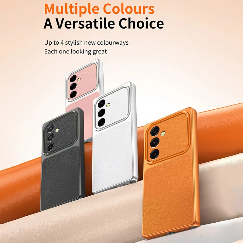 Leather Back Cover with Lychee Texture for Samsung A27 Galaxy A27 Shock Protection for Mobile Phone Lambskin Cases Coque ShelI