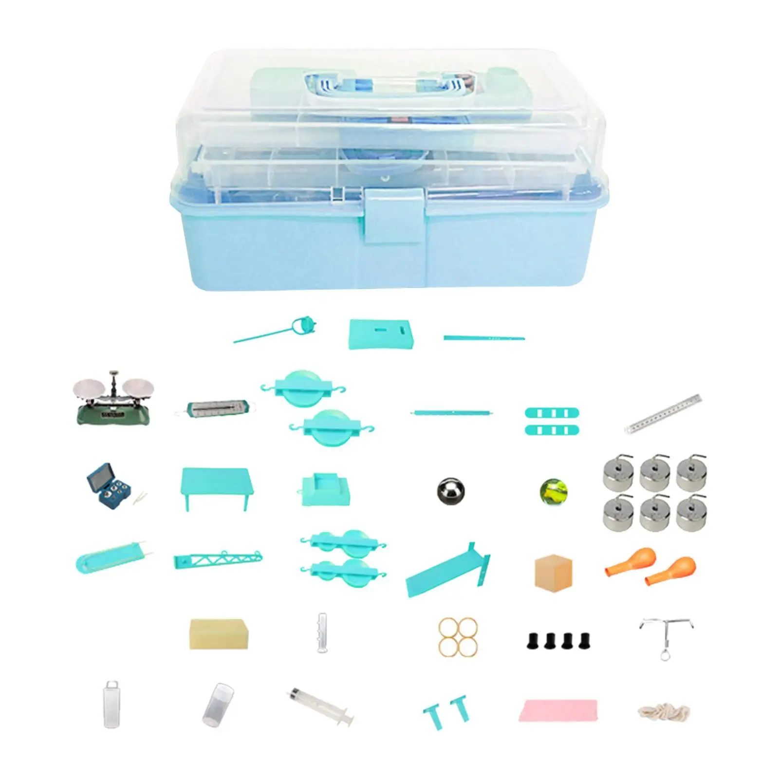 

Mechanics Experiment Box Lever Pulley System Set for School Class Children