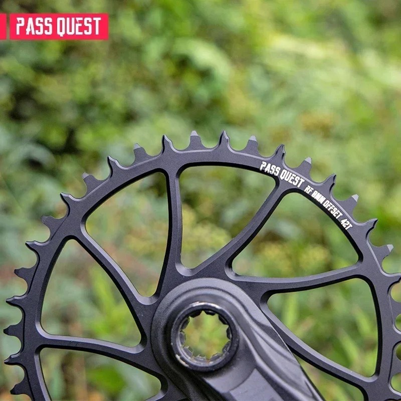 PASS QUEST RACEFACE 0mm Offset Crank Special Positive Negative Width Narrow Tooth Sprocket Mountain Bike Sprocket Race