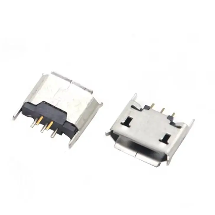 【50-10PCS】 Micro USB 5pin Female Connector For Mobile Phone Charging SMT Socket Data Jack Connector Port PCB Board