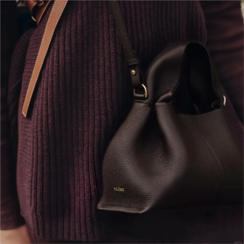 Women's handbag 2025 new autumn and winter high-end designer lychee pattern cloud shoulder crossbody bag