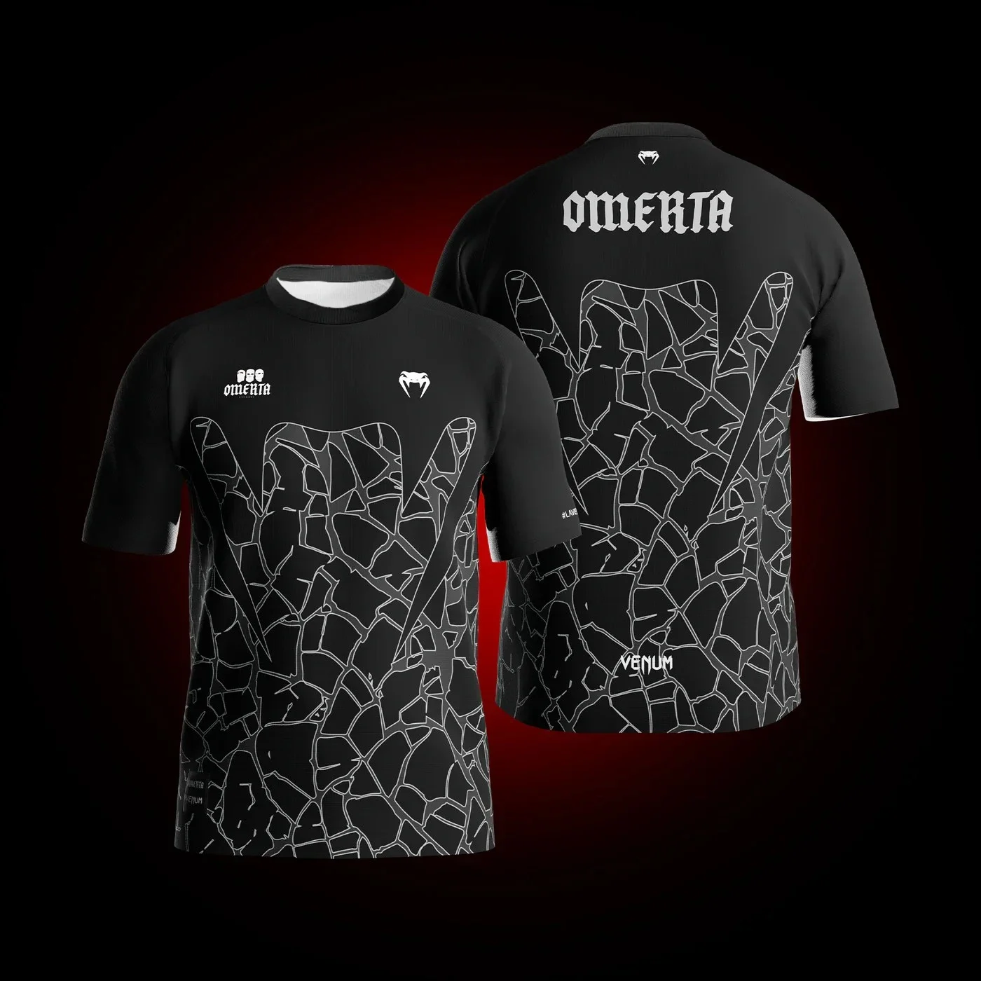 OMERTA Boxing Fans Summer Men's Outdoor Sportswear Men's Crew Neck Short Sleeve T-Shirt 3D Printing Breathable and Comfortable