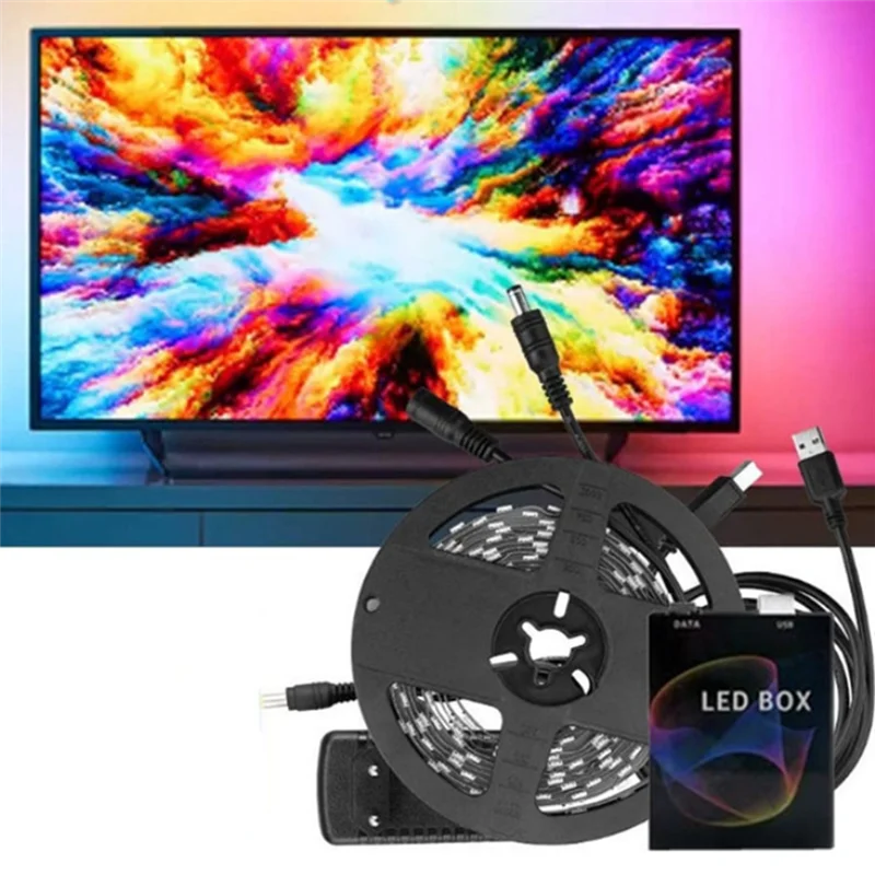 

A07F-5V USB LED Light Strip For Under Cabinet Lighting Under Bed Light TV Backlight Bedroom Home DIY Lighting EU Plug