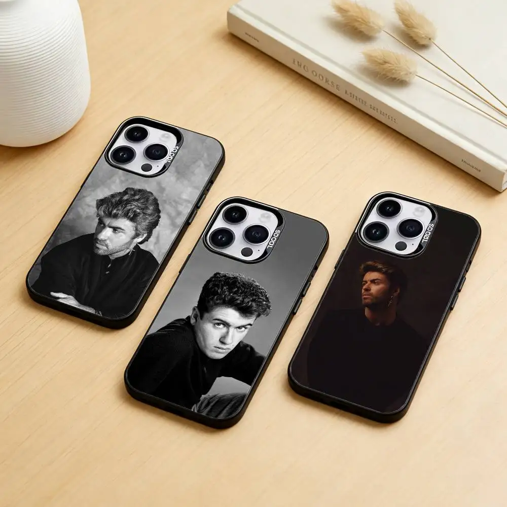 

George Michael Phone Case For iPhone 17,16,15,14,13,12,11,Pro Max,Plus Candy Silver Cover